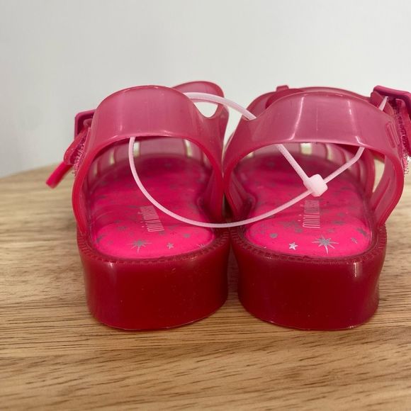 NWT Mini Melissa Possession II Jelly Sandal in Pink Happy Toddler Size 8 - Picture 4 of 8